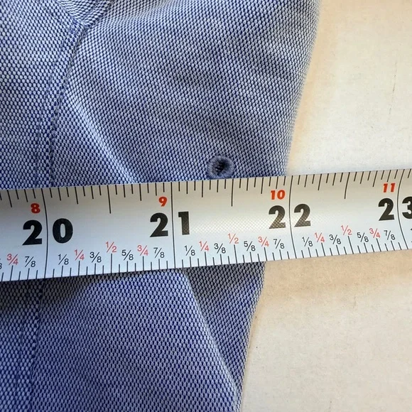 Lululemon Commission Men’s Size Medium/Large Shirt Harbor Blue Button Up - Picture 7 of 8